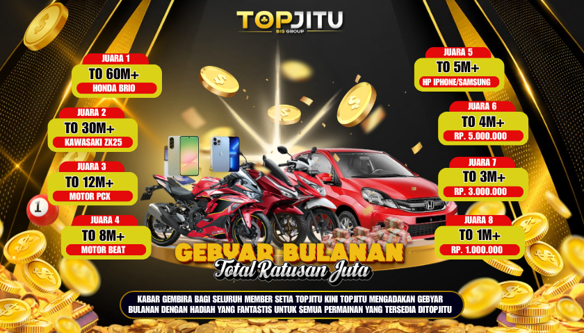 PROMO GEBYAR BULANAN TOPJITU PERIODE SEPTEMBER 2026